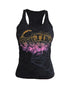 WOMENS HIBISCUS FLOWER RIB TANK TOP