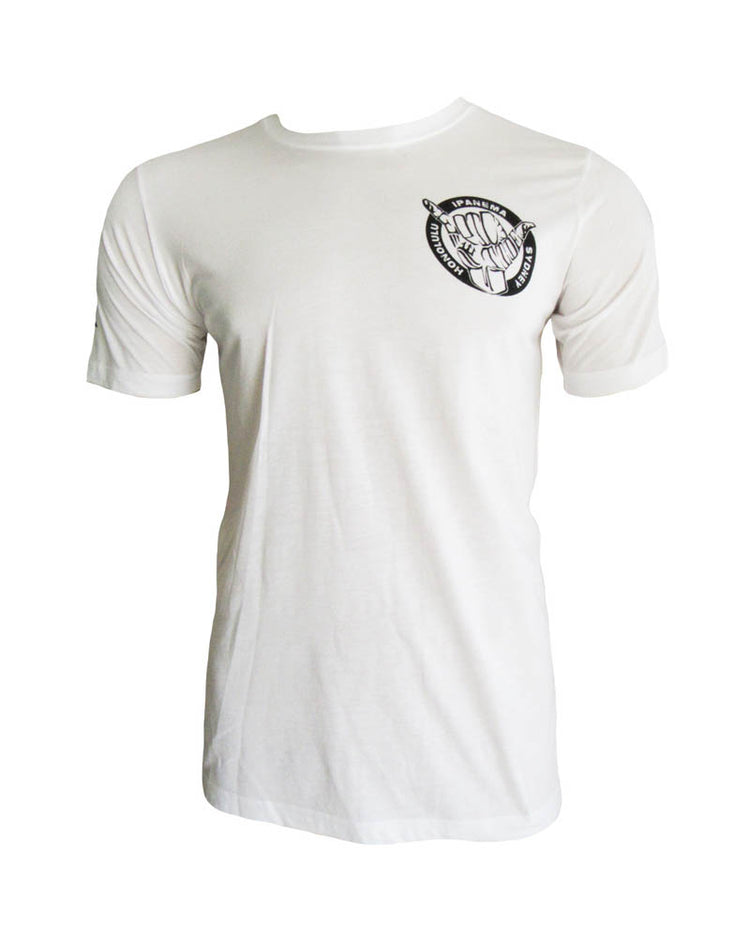 MENS SHAKA HAND iPANEMA LOGO TEE