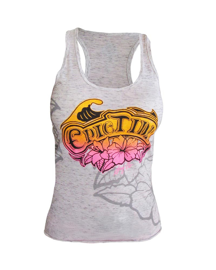 WOMENS HIBISCUS TANK TOP