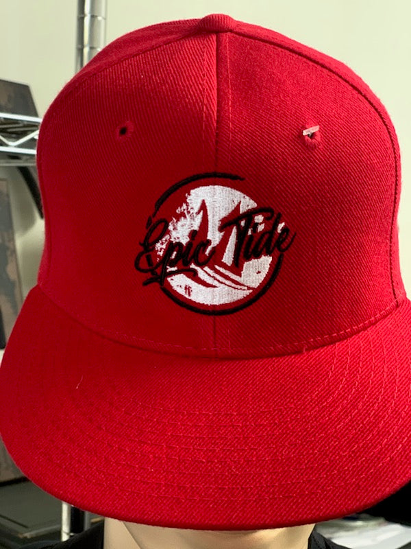 Black and White on Red Cap