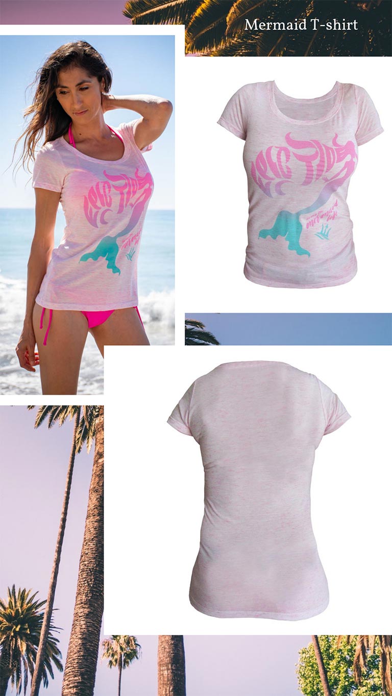 WOMENS MERMAID LOGO TEE SHIRT
